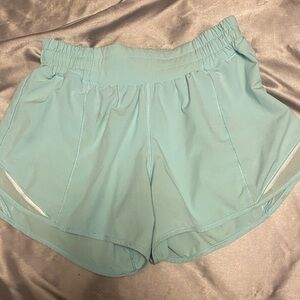 Lululemon Athletica Aqua Athletic Shorts